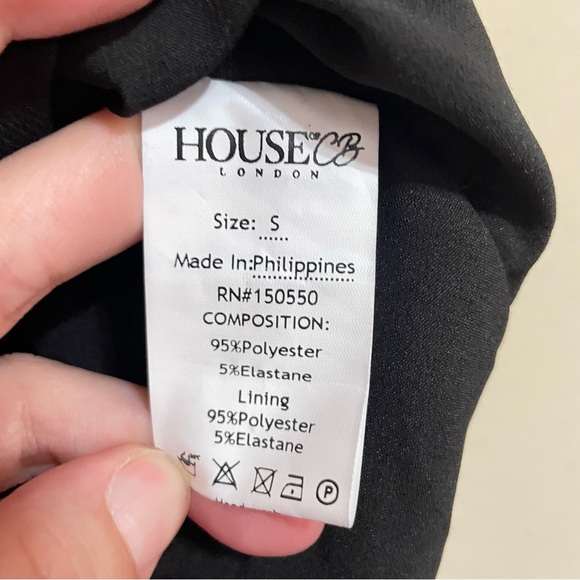 HOUSE OF CB Caterina Pink Strapless Metallic Cut‎ Out Dress Size Small - Picture 12 of 13